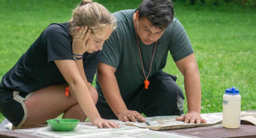 teens learn backpacking skills near baltimore